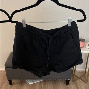 Women's Black Casual Shorts
